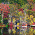Autumn Reflections on Lake Waramaug