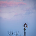 Full Moon Over Snowy Field